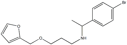 [1-(4-bromophenyl)ethyl][3-(furan-2-ylmethoxy)propyl]amine