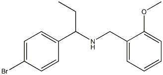 [1-(4-bromophenyl)propyl][(2-methoxyphenyl)methyl]amine,,结构式
