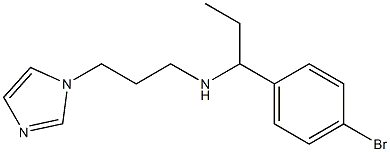 [1-(4-bromophenyl)propyl][3-(1H-imidazol-1-yl)propyl]amine