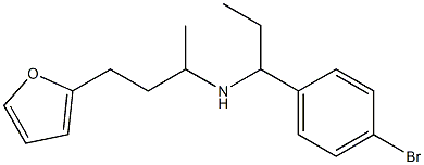 [1-(4-bromophenyl)propyl][4-(furan-2-yl)butan-2-yl]amine Structure