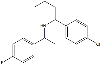 [1-(4-chlorophenyl)butyl][1-(4-fluorophenyl)ethyl]amine,,结构式