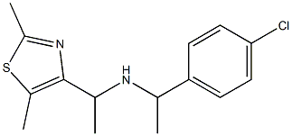 [1-(4-chlorophenyl)ethyl][1-(2,5-dimethyl-1,3-thiazol-4-yl)ethyl]amine