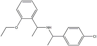[1-(4-chlorophenyl)ethyl][1-(2-ethoxyphenyl)ethyl]amine 结构式