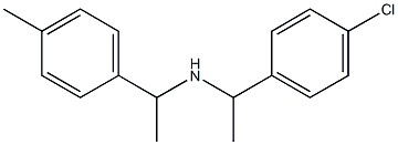 [1-(4-chlorophenyl)ethyl][1-(4-methylphenyl)ethyl]amine Struktur