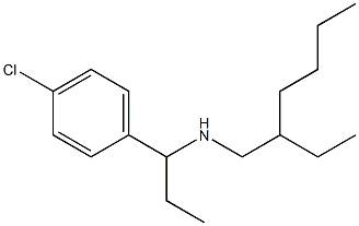 [1-(4-chlorophenyl)propyl](2-ethylhexyl)amine Structure