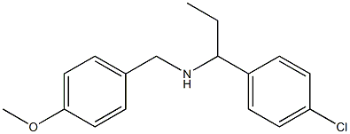 [1-(4-chlorophenyl)propyl][(4-methoxyphenyl)methyl]amine Structure