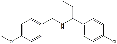 [1-(4-chlorophenyl)propyl][(4-methoxyphenyl)methyl]amine