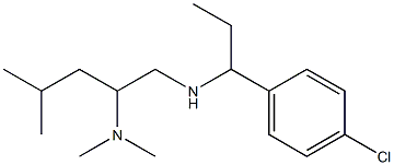 [1-(4-chlorophenyl)propyl][2-(dimethylamino)-4-methylpentyl]amine 结构式