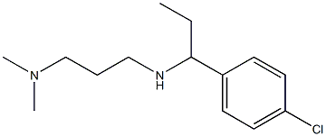 [1-(4-chlorophenyl)propyl][3-(dimethylamino)propyl]amine Structure