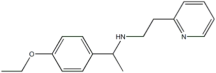 [1-(4-ethoxyphenyl)ethyl][2-(pyridin-2-yl)ethyl]amine Struktur
