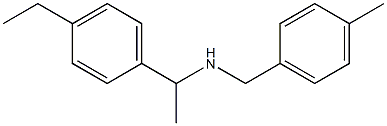 [1-(4-ethylphenyl)ethyl][(4-methylphenyl)methyl]amine Struktur