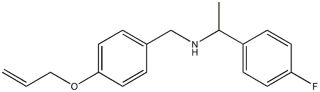 [1-(4-fluorophenyl)ethyl]({[4-(prop-2-en-1-yloxy)phenyl]methyl})amine|