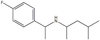 [1-(4-fluorophenyl)ethyl](4-methylpentan-2-yl)amine Struktur