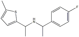 [1-(4-fluorophenyl)ethyl][1-(5-methylthiophen-2-yl)ethyl]amine