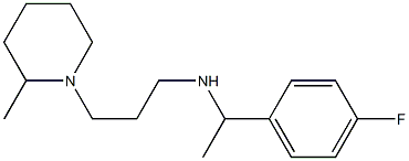 [1-(4-fluorophenyl)ethyl][3-(2-methylpiperidin-1-yl)propyl]amine Structure