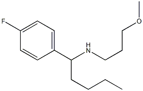 [1-(4-fluorophenyl)pentyl](3-methoxypropyl)amine 结构式