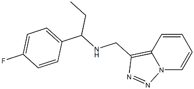  [1-(4-fluorophenyl)propyl]({[1,2,4]triazolo[3,4-a]pyridin-3-ylmethyl})amine