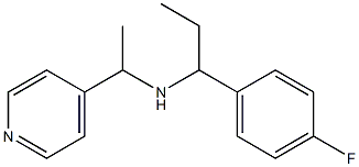 [1-(4-fluorophenyl)propyl][1-(pyridin-4-yl)ethyl]amine,,结构式
