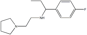 [1-(4-fluorophenyl)propyl][2-(pyrrolidin-1-yl)ethyl]amine Struktur