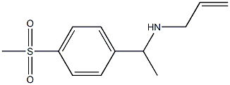 [1-(4-methanesulfonylphenyl)ethyl](prop-2-en-1-yl)amine,,结构式