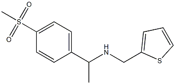 [1-(4-methanesulfonylphenyl)ethyl](thiophen-2-ylmethyl)amine 结构式