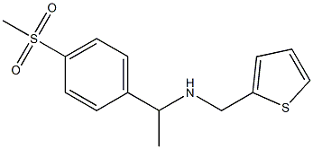  [1-(4-methanesulfonylphenyl)ethyl](thiophen-2-ylmethyl)amine