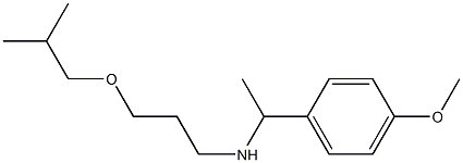 [1-(4-methoxyphenyl)ethyl][3-(2-methylpropoxy)propyl]amine 化学構造式