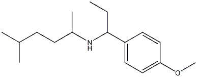 [1-(4-methoxyphenyl)propyl](5-methylhexan-2-yl)amine 结构式