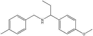 [1-(4-methoxyphenyl)propyl][(4-methylphenyl)methyl]amine Structure