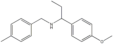 [1-(4-methoxyphenyl)propyl][(4-methylphenyl)methyl]amine|