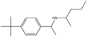 [1-(4-tert-butylphenyl)ethyl](pentan-2-yl)amine 化学構造式