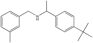 [1-(4-tert-butylphenyl)ethyl][(3-methylphenyl)methyl]amine 化学構造式