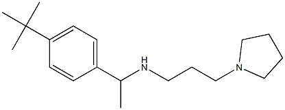 [1-(4-tert-butylphenyl)ethyl][3-(pyrrolidin-1-yl)propyl]amine 化学構造式