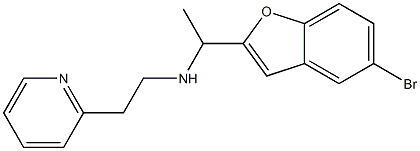 [1-(5-bromo-1-benzofuran-2-yl)ethyl][2-(pyridin-2-yl)ethyl]amine