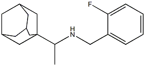 [1-(adamantan-1-yl)ethyl][(2-fluorophenyl)methyl]amine 结构式