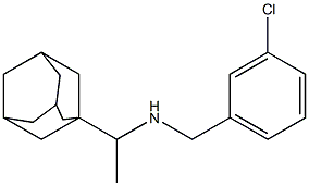 [1-(adamantan-1-yl)ethyl][(3-chlorophenyl)methyl]amine 结构式