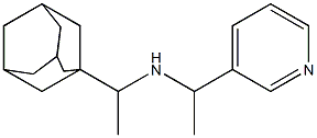 [1-(adamantan-1-yl)ethyl][1-(pyridin-3-yl)ethyl]amine,,结构式