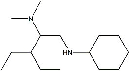 [1-(cyclohexylamino)-3-ethylpentan-2-yl]dimethylamine Structure