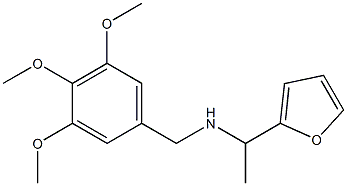 [1-(furan-2-yl)ethyl][(3,4,5-trimethoxyphenyl)methyl]amine Structure