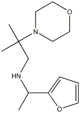 [1-(furan-2-yl)ethyl][2-methyl-2-(morpholin-4-yl)propyl]amine Structure