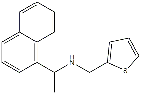 [1-(naphthalen-1-yl)ethyl](thiophen-2-ylmethyl)amine 化学構造式