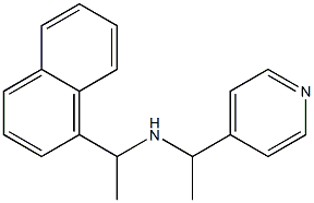 [1-(naphthalen-1-yl)ethyl][1-(pyridin-4-yl)ethyl]amine Struktur