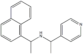 [1-(naphthalen-1-yl)ethyl][1-(pyridin-4-yl)ethyl]amine Structure