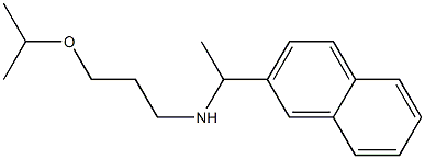 [1-(naphthalen-2-yl)ethyl][3-(propan-2-yloxy)propyl]amine Struktur