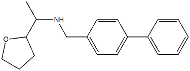 [1-(oxolan-2-yl)ethyl][(4-phenylphenyl)methyl]amine Structure