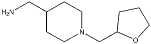 [1-(oxolan-2-ylmethyl)piperidin-4-yl]methanamine 结构式