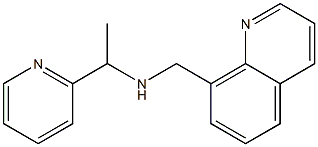 [1-(pyridin-2-yl)ethyl](quinolin-8-ylmethyl)amine 结构式