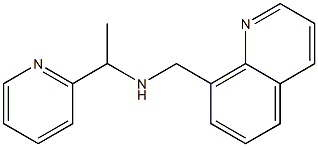 [1-(pyridin-2-yl)ethyl](quinolin-8-ylmethyl)amine Structure