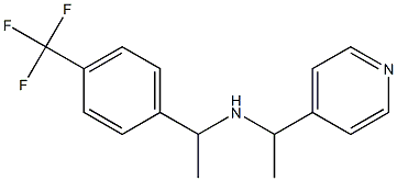 [1-(pyridin-4-yl)ethyl]({1-[4-(trifluoromethyl)phenyl]ethyl})amine,,结构式