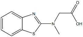 [1,3-benzothiazol-2-yl(methyl)amino]acetic acid Structure